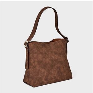 Universal Thread Brown Slouchy Bucket Shoulder Bag